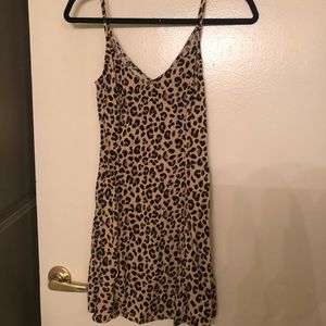 H&M Leopard Print Slip Dress